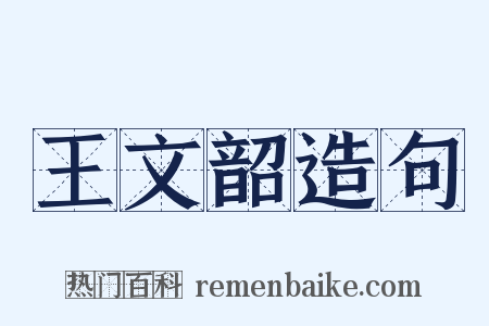 王文韶造句是什么意思的图片